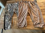 N Secret   Legging 3/4 lengte   Zwart/wit en bruin mt 50/52, Zwart, Ophalen of Verzenden, Zo goed als nieuw, N-secret