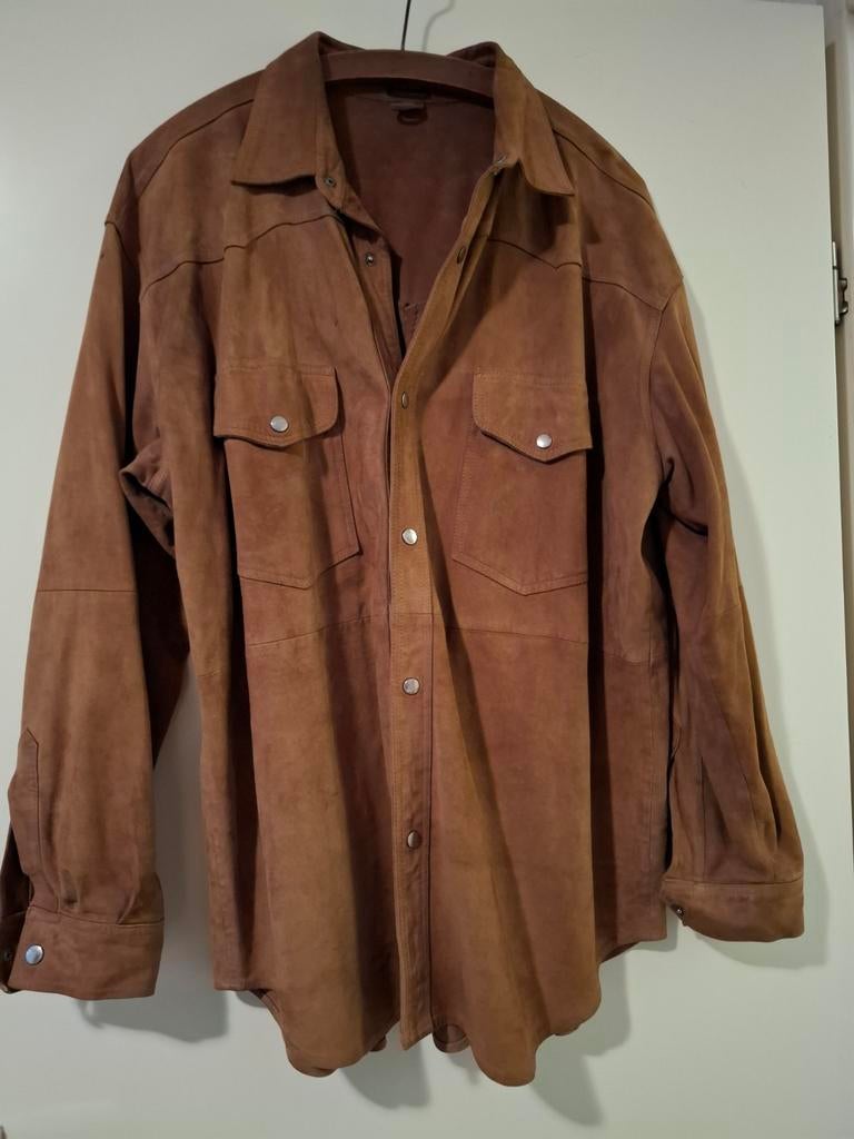Suède blouson, Kleding | Dames, Blouses en Tunieken, Ophalen, Zo goed als nieuw, Maat 38/40 (M), Bruin