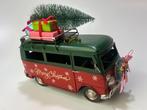 Retro Kerst Bus Groen vw t2 look metaal, Ophalen of Verzenden, Nieuw