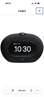 JBL Horizon 3 Wekkerradio met Bluetooth en DAB+/FM - Zwart, Ophalen of Verzenden, Nieuw, Radio