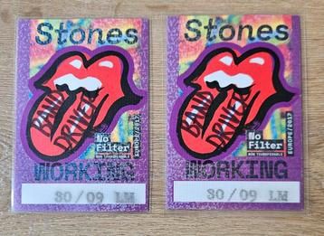Rolling Stones No Filter Tour Backstage Passen beschikbaar voor biedingen