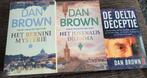 Dan brown 3 boeken auteur van de da vinci code delta decepti, Boeken, Ophalen of Verzenden, Nederland