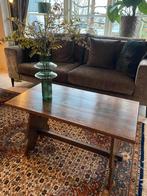 Eikenhouten vintage salontafel, model kloostertafel., Gebruikt, Minder dan 50 cm, Rechthoekig, 50 tot 100 cm