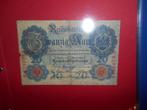 Reichsbanknote 20 Mark uit 1910  Duitsland, Postzegels en Munten, Bankbiljetten | Europa | Niet-Eurobiljetten, Ophalen of Verzenden