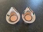 2x waxinelichthouder van Georg Jensen kandelaar vintage, Ophalen of Verzenden, Zo goed als nieuw, Overige materialen, Minder dan 25 cm