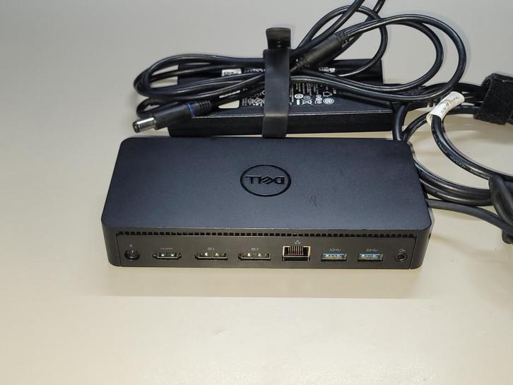 Dell D6000 USB C Dock met originele adapter, prima staat, Computers en Software, Dockingstations, Gebruikt, Docking station, Laptop