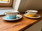 Vintage / retro kop en schotel granit hungary, Huis en Inrichting, Ophalen of Verzenden, Porselein, Overige stijlen, Kop(pen) en/of Schotel(s)