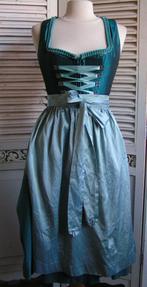 tiroler dirndl jurk en schort maat 36 nr DD 878, Carnaval, Verzenden, Zo goed als nieuw, Kleding