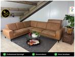 GRATIS LEVERING Hoekbank Cognac 305x245 GEREINIGD