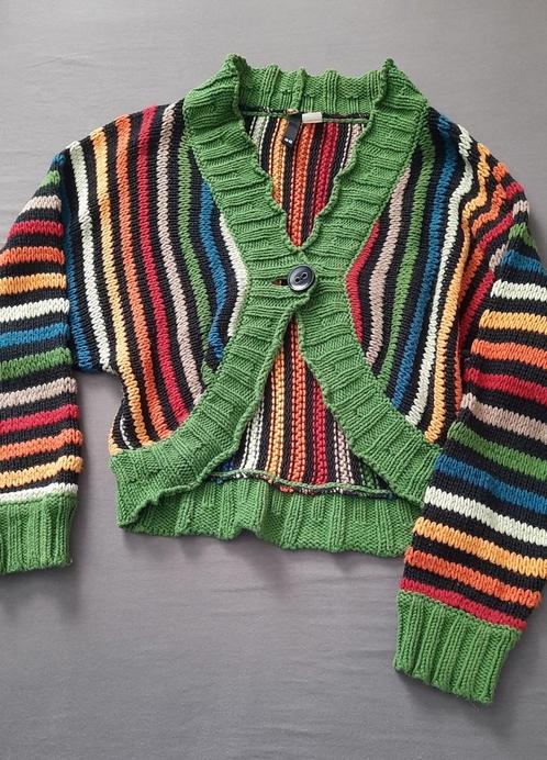 Vrolijk gestreept vest zara hm mango hema we maat 36/ 38 zgn, Kleding | Dames, Truien en Vesten, Zo goed als nieuw, Maat 36 (S)