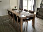 Meubelset. Eettafel, stoelen, salontafel, Huis en Inrichting, Tafels | Eettafels, Ophalen, Gebruikt, Rechthoekig