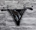 kinky /fetish zwarte lak string L, Verzenden, Zwart, String