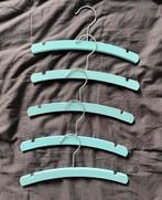 5 HEMA baby kleerhangertjes lichtblauw / turquoise jongens, Ophalen of Verzenden, Zo goed als nieuw