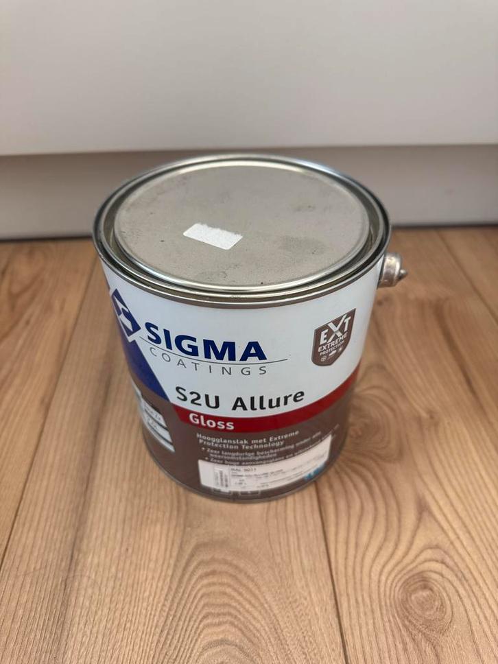 Sigma S2U Allure Gloss RAL 5011 - Nieuw!, Doe-het-zelf en Verbouw, Verf, Beits en Lak, Nieuw, Verf, Minder dan 5 liter, Overige kleuren