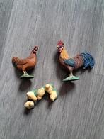Schleich Kip, Haan en Kuikens Set, Ophalen of Verzenden, Zo goed als nieuw