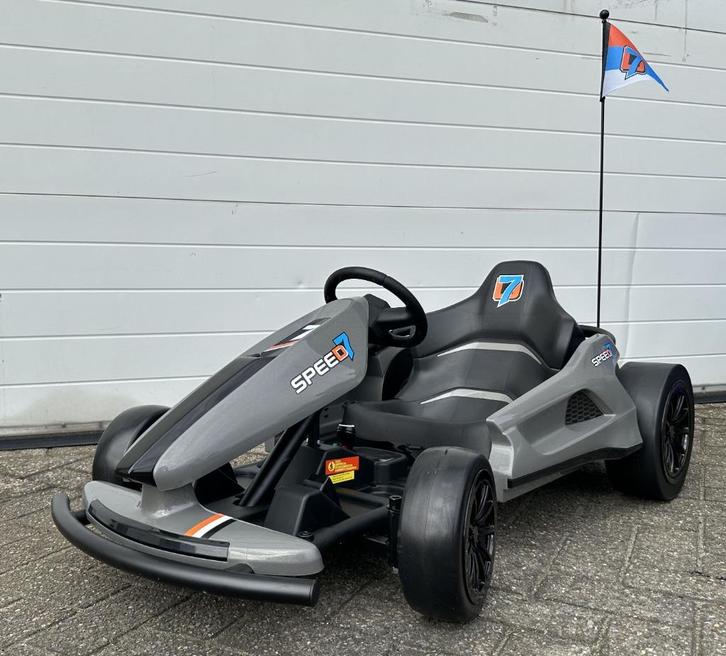 Drift Kart Go Kart Speed Kart 24V grijs –15Km/h NIEUW, Kinderen en Baby's, Speelgoed | Buiten | Voertuigen en Loopfietsen, Nieuw