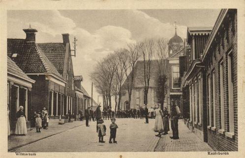Witmarsum - Kaatsburen - 1921 gelopen, Verzamelen, Ansichtkaarten | Nederland, Gelopen, Utrecht, 1920 tot 1940, Ophalen of Verzenden