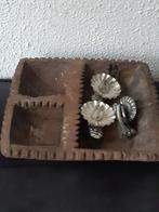 Landelijk vakken/"kruiden"bakje sober rustiek sleets, Antiek en Kunst, Ophalen of Verzenden