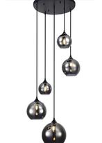 HANGLAMP SMOKED GLASS 5 MIX ERIC KUSTER STYLE DUMPPRIJS, Ophalen of Verzenden, Nieuw