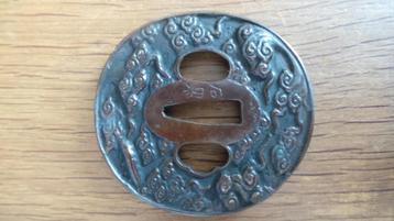 antieke Japanse tsuba (zwaardbeschermers), beschikbaar voor biedingen