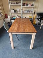 Tafel hout 160 x 80, Ophalen, Gebruikt, 50 tot 100 cm, Vijf personen of meer