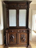 Antieke Franse eiken kast, Ophalen, Gebruikt, 25 tot 50 cm