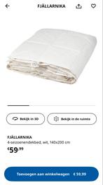 2x Fjallarnika 4-seizoenen dekbed 140/200 - Nieuw!, Eenpersoons, Wit, Nieuw, Ophalen of Verzenden