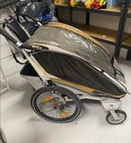 Thule Chariot CX2 Fietskar + Hardloopset & Babyhangmat, Ophalen, Gebruikt, Vering, 20 tot 40 kg