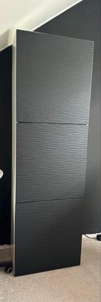 Ikea Bésta kast met zwarte deuren, Huis en Inrichting, Kasten | Dressoirs, Ophalen of Verzenden, Zo goed als nieuw, 25 tot 50 cm