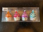 Glazen cupcake ornamenten, Diversen, Kerst, Ophalen, Gebruikt