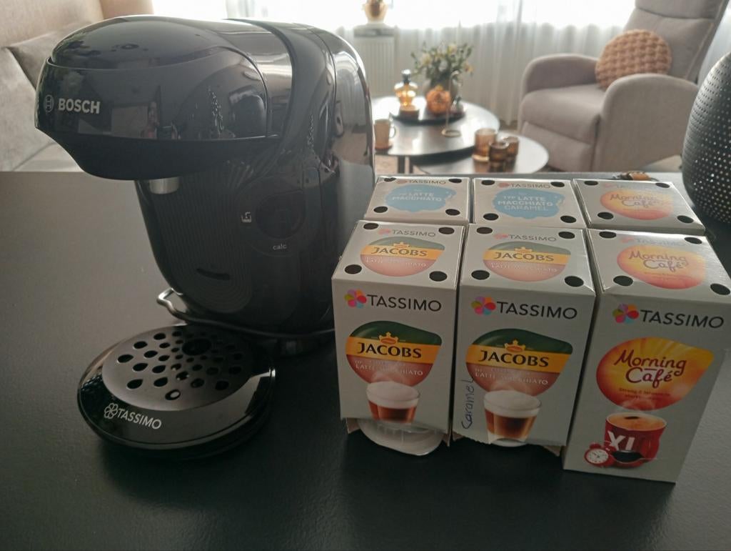 Tassimo Style Koffiezetapparaat + Capsules, Koffiemachine, Ophalen of Verzenden, Zo goed als nieuw, 1 kopje