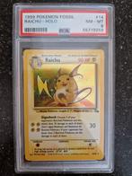 Raichu Pokemon Fossil PSA 8, Ophalen of Verzenden, Zo goed als nieuw, Losse kaart, Foil