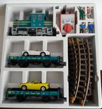 LGB 70520 Startset diesellok, wagens, trafo, rails, figuren, Treinset, Gelijkstroom, Ophalen of Verzenden, Zo goed als nieuw