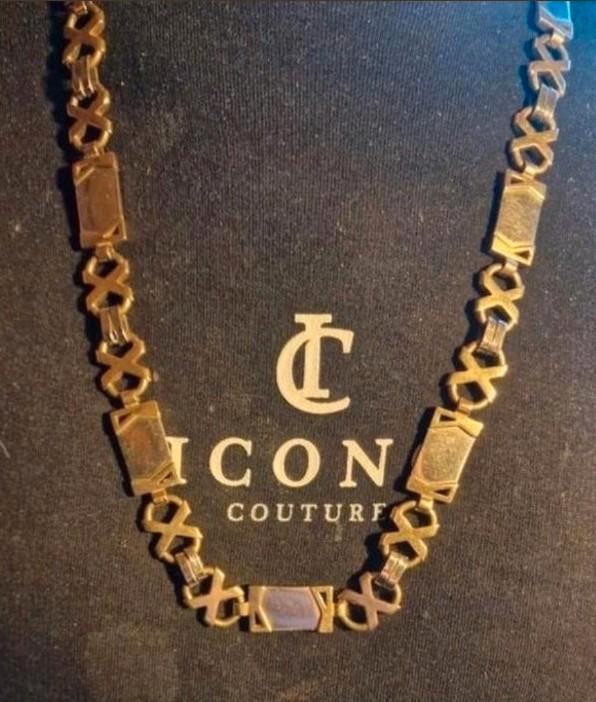 kingsley magnum gouden volle ketting 14 krt, Sieraden, Tassen en Uiterlijk, Kettingen, Zo goed als nieuw, Goud, Goud, Ophalen