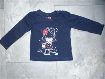 donkerblauw t-shirt, maat 68 (qwe) beschikbaar voor biedingen