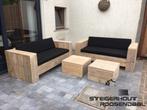 Steigerhouten Loungeset Tegen ACTIE Prijzen SHOWROOM OPEN, Tuin en Terras, Tuinsets en Loungesets, Nieuw, Ophalen of Verzenden