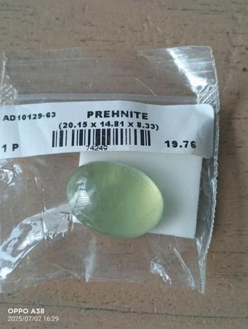natuurlijke edelsteen Prehnite groen beschikbaar voor biedingen