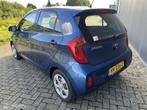 Kia Picanto 1.0 CVVT EconomyLine airco, Auto's, Kia, Stof, Gebruikt, Blauw, Origineel Nederlands