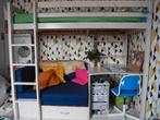 hoogslaper met bankje, opbergruimte, bureau en bed, Ophalen, Gebruikt, Hoogslaper