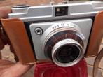 Davora dignette vintage camera fototoestel in leren foudraal, Gebruikt, Ophalen of Verzenden