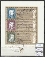 DDR Componisten Blok 81 Michel 2931 nr.A367g, Postzegels en Munten, DDR, Verzenden, Gestempeld