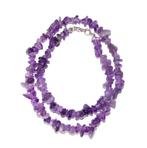 Splitketting Amethist Lengte circa 45 cm, Verzenden, Mineraal