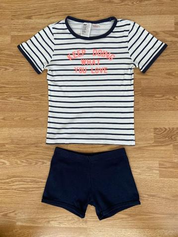 Leuke shortama H&M maat 134/140 beschikbaar voor biedingen