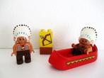 duplo indianen opperhoofden met bootje, Kinderen en Baby's, Speelgoed | Duplo en Lego, Ophalen of Verzenden, Gebruikt, Complete set
