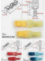 300x T-Taps Wire Connectors Geïsoleerde 300 Kabelverbinders, Nieuw, Ophalen of Verzenden, A, A