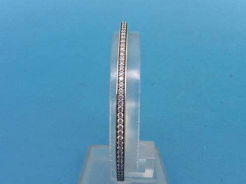 Zilveren Pandora armband                                Z197, Sieraden, Tassen en Uiterlijk, Armbanden, Gebruikt, Zilver, Groen