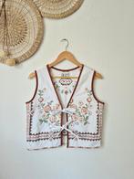 Upcycled gilet van handgeborduurd tafelkleed S-L, Maat 38/40 (M), Ophalen of Verzenden, Zo goed als nieuw, MINT UPCYCLING