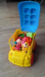 Bumba schoolbus met stapelblokken, Kinderen en Baby's, Speelgoed | Babyspeelgoed, Ophalen, Zo goed als nieuw, Auto