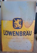 Löwenbräu emaille reclamebord 40 x 60 cm, Ophalen of Verzenden, Zo goed als nieuw, Reclamebord