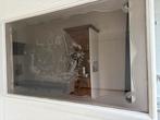 Antieke geslepen glasraam, Doe-het-zelf en Verbouw, Glas en Ramen, Ophalen of Verzenden, Minder dan 80 cm